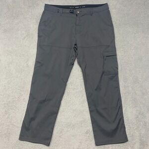 Prana Pants Mens 40x30 Gray Zion Stretch Straight Leg 5 Pocket Outdoor Hike